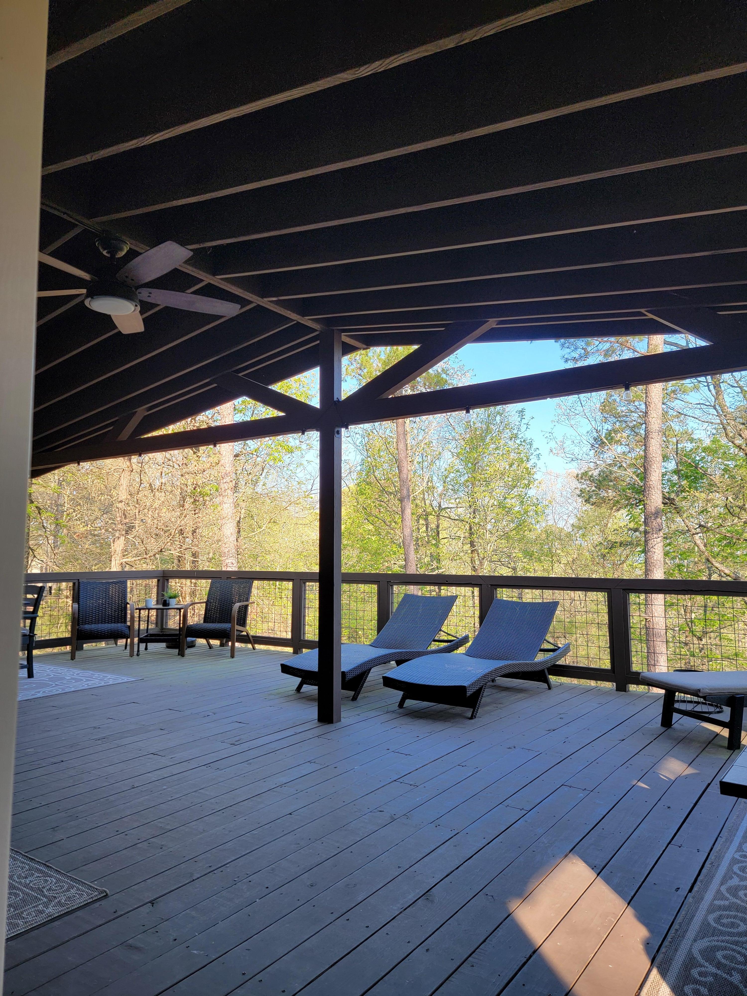 View from the hot tub.