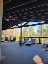 View from the hot tub.