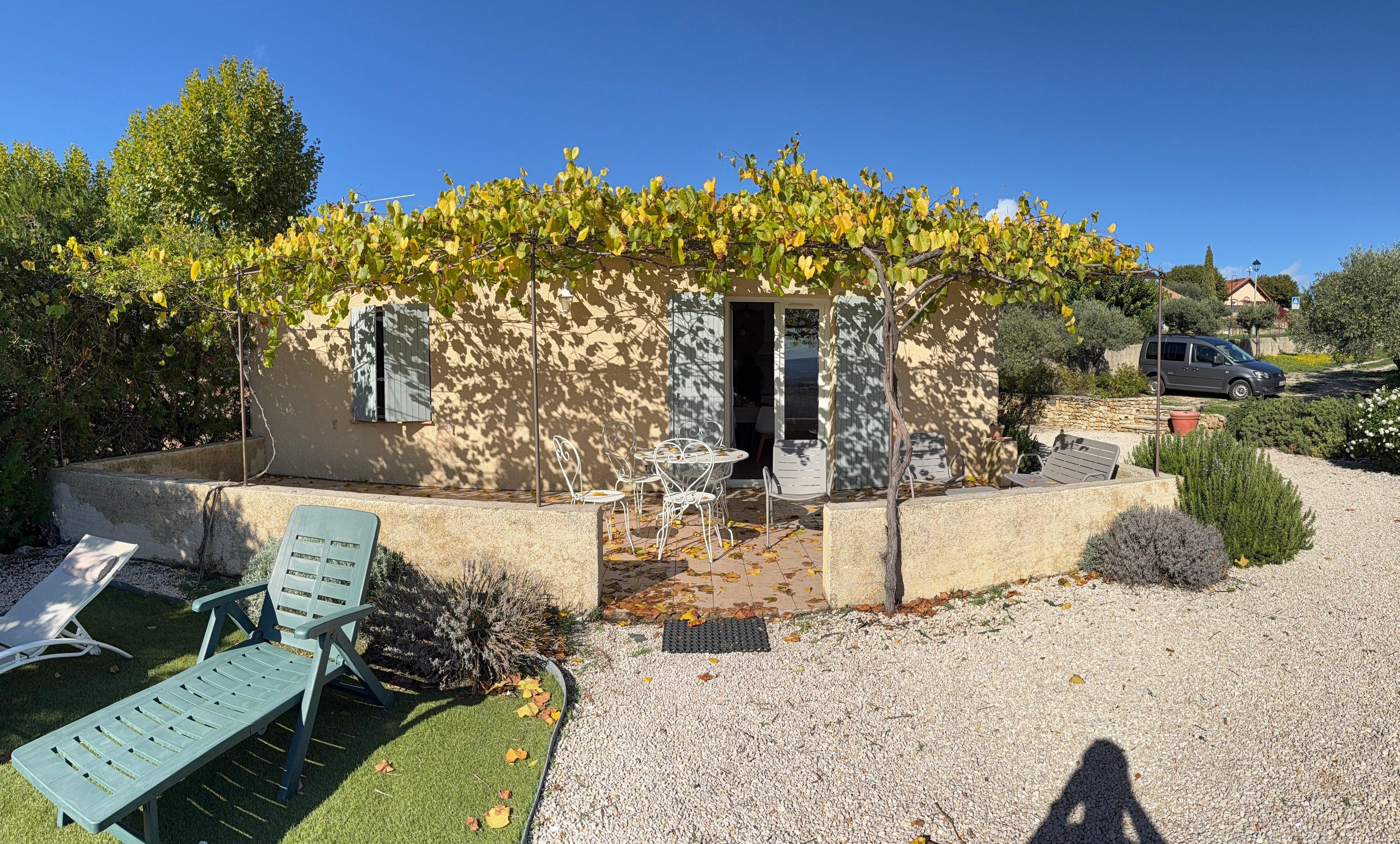 Blick auf das Häuschen.