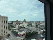 Window view of the riverfront