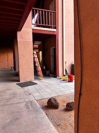 Elevator out ; would check in before booking if stairs are an issue.