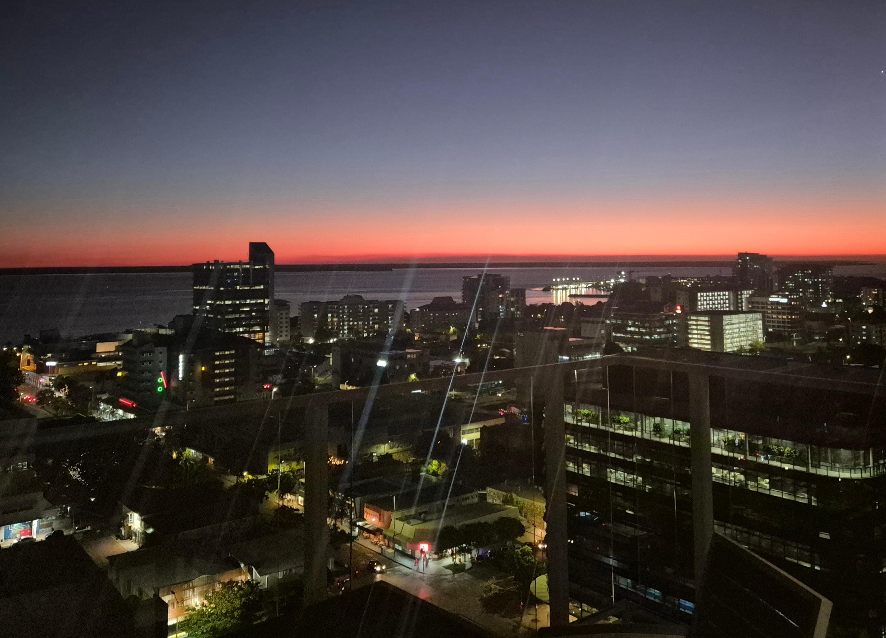 Sunset view from room