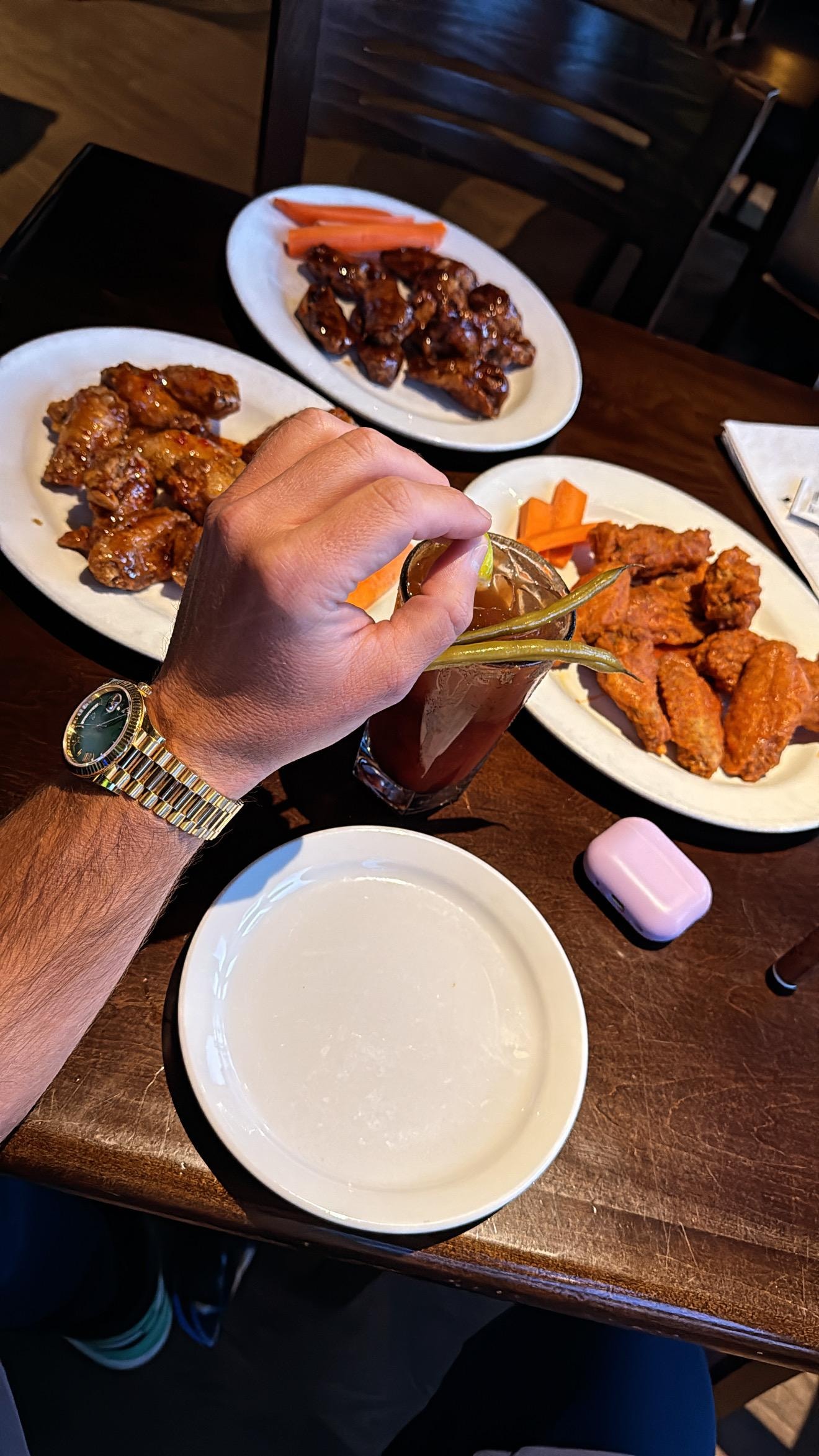 Exceptional food across the street!