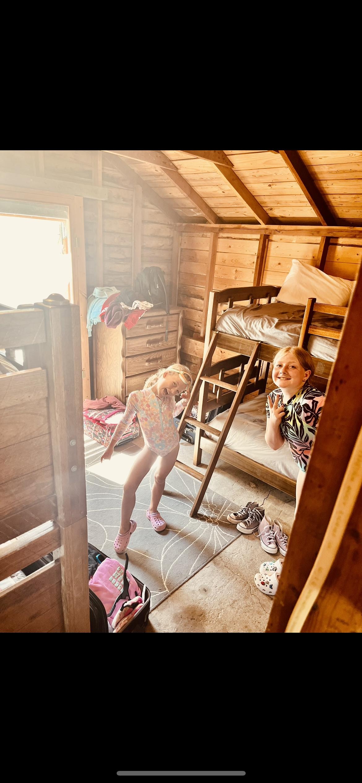 How cool is this bunkhouse? Mom this is the coolest thing ever! 