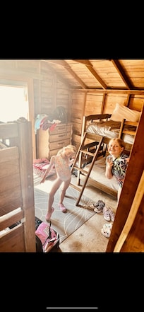 How cool is this bunkhouse? Mom this is the coolest thing ever!