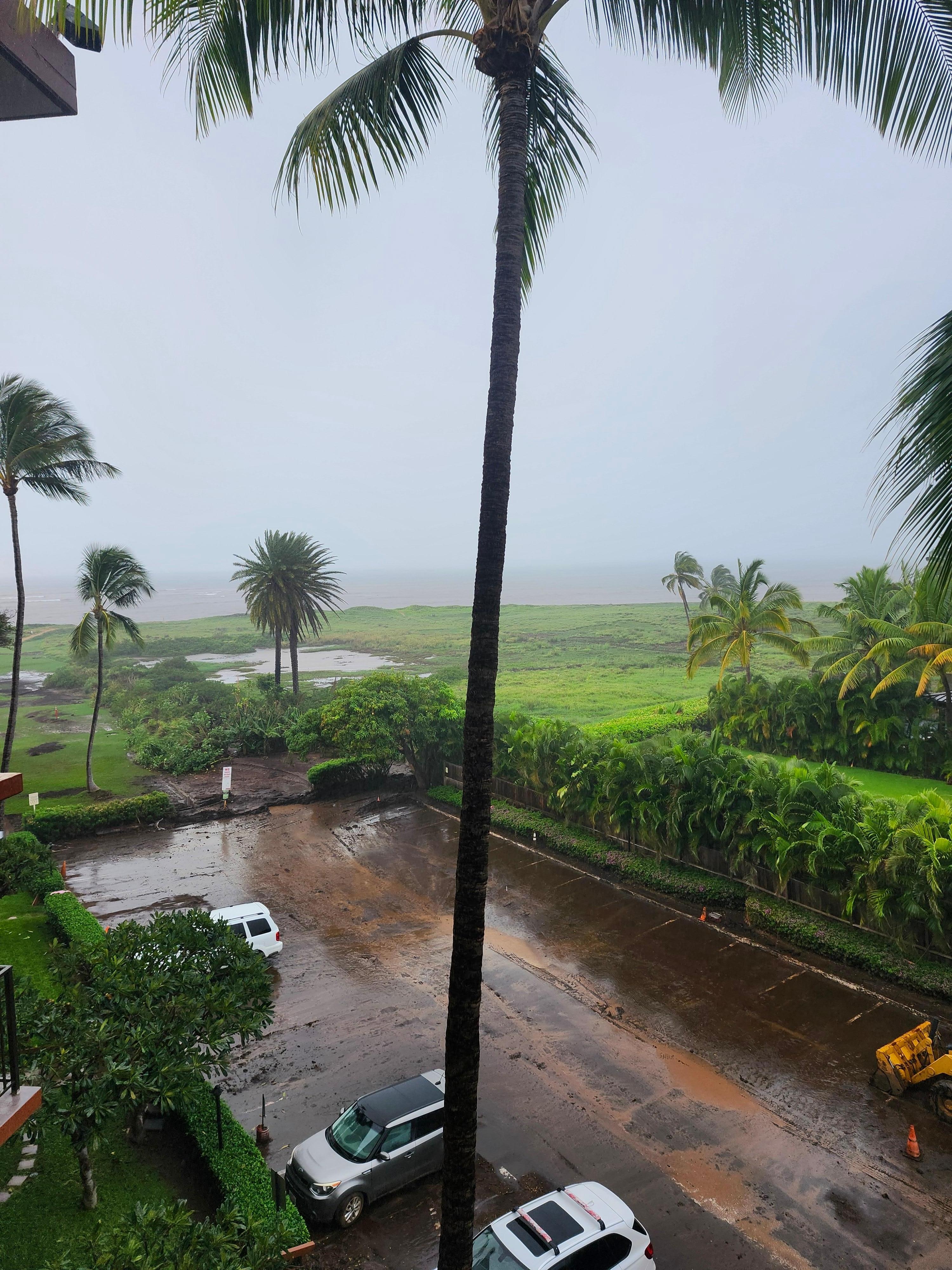 View from our lanai during part 2 of the storms.