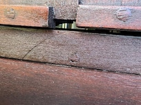 Closed window with big gap