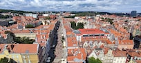 View from City Hall Tower with Hotel.