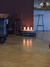 candles on the floor, my toddler wanted to touch them