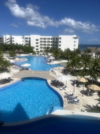 Pool view from room 25308