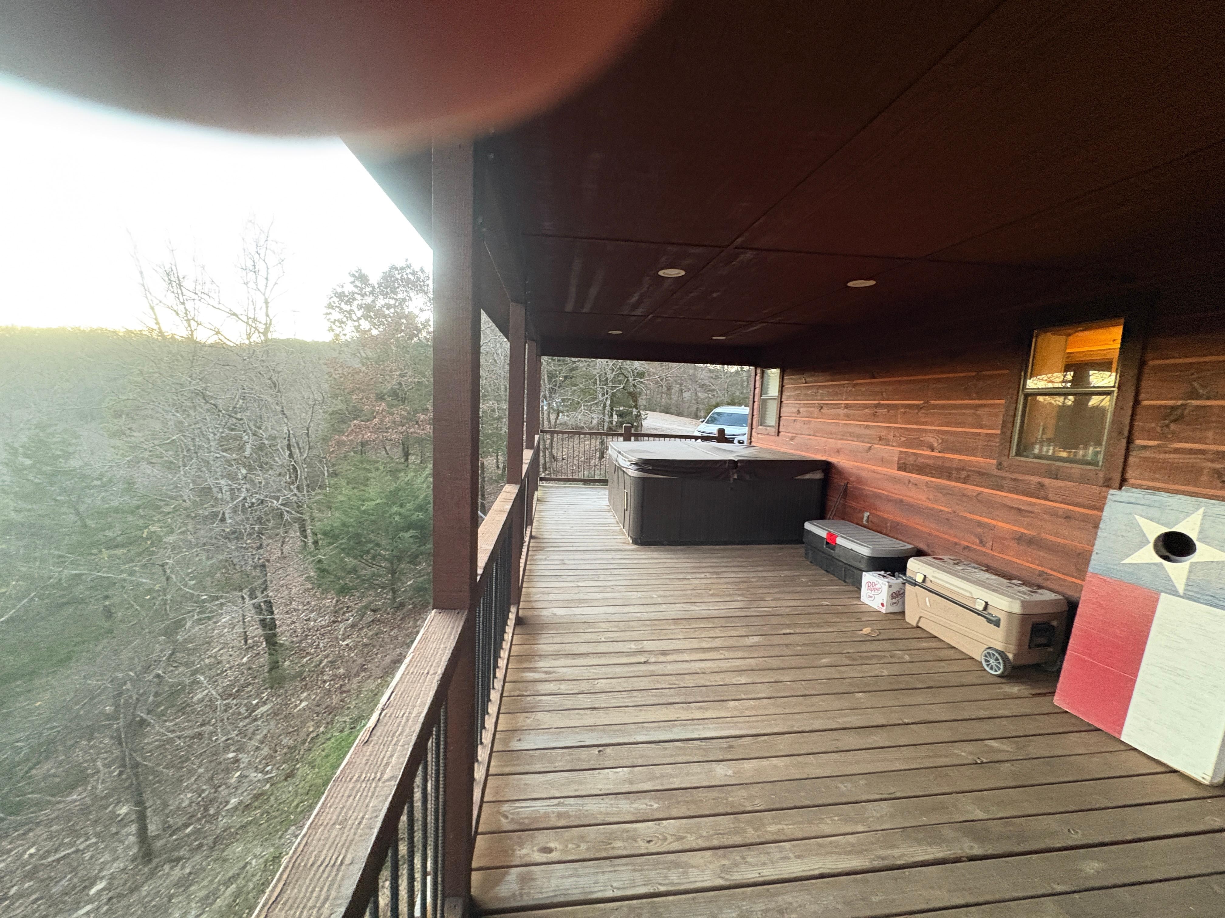 Long Porch with great vIews to the south