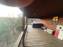 Long Porch with great vIews to the south