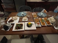 Dinner ordered night 2. Too much rain to go out.