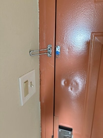 Broken security latch.