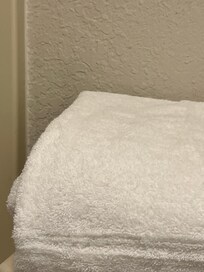 Hair on the towels