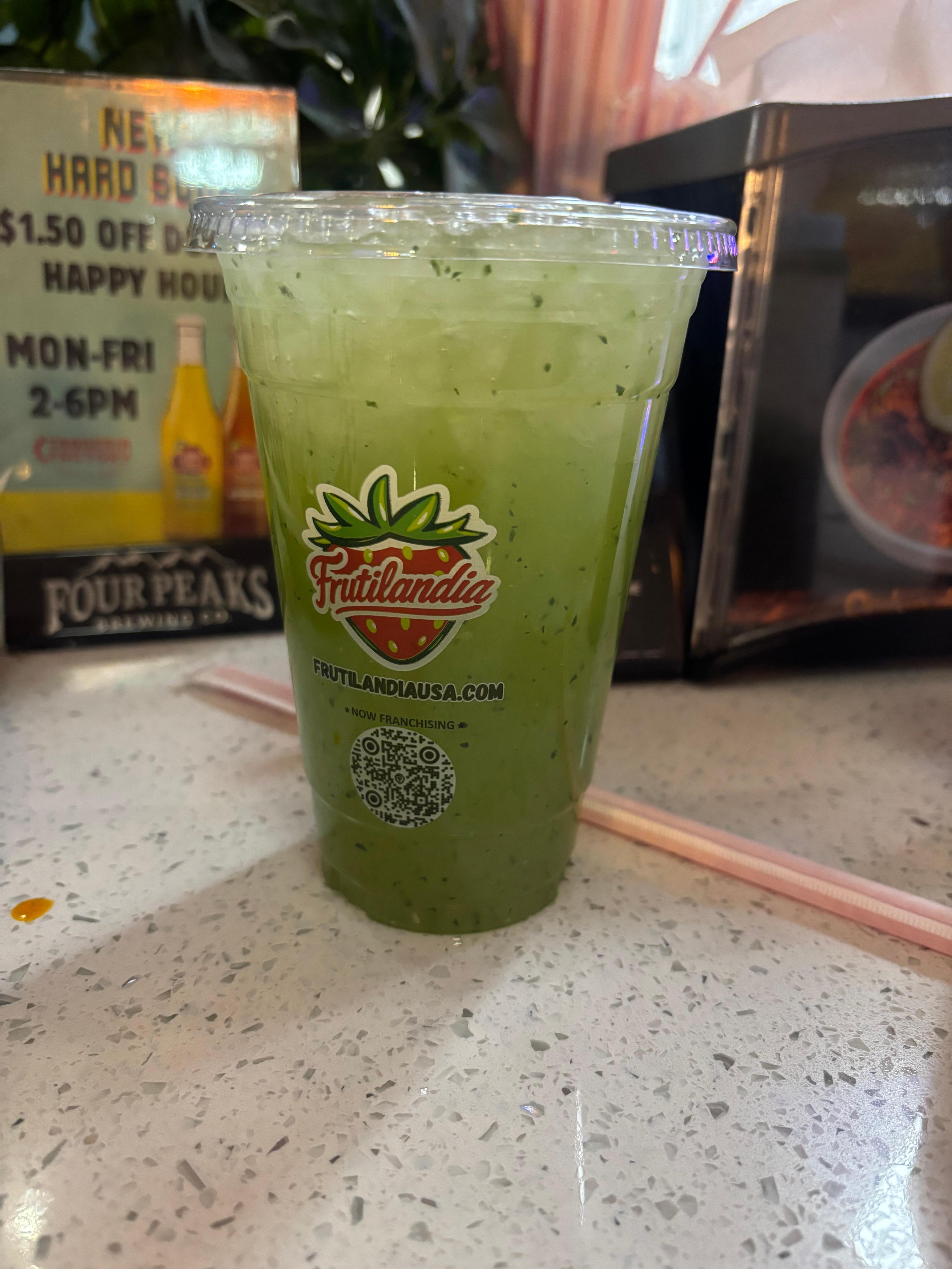 Taco shop agua fresca. Across the street 