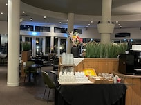 Koffiehoek in de eetzaal