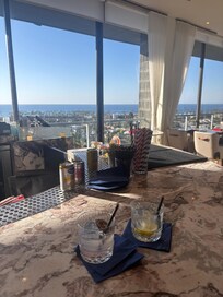 view from the hotel’s restaurant/bar