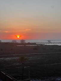 First sunset from top back deck