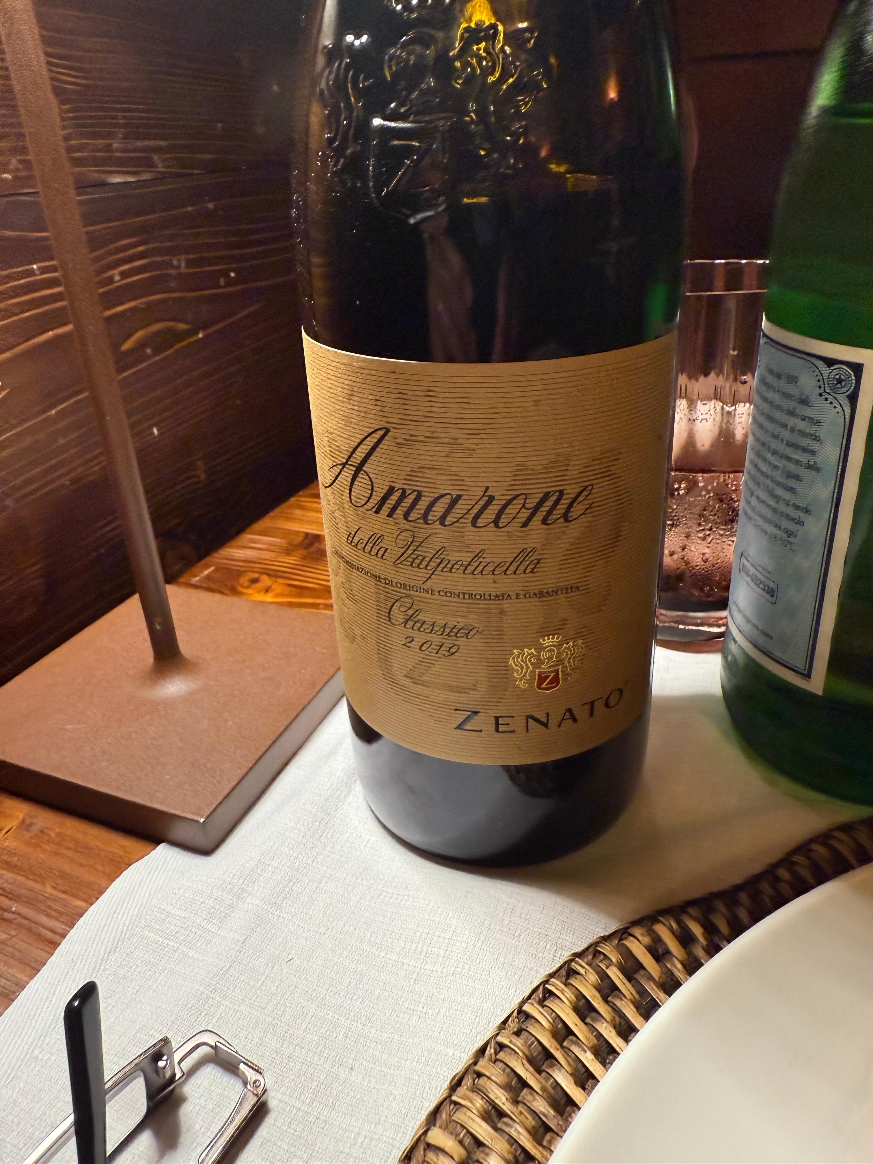 We loved the Amarone wine