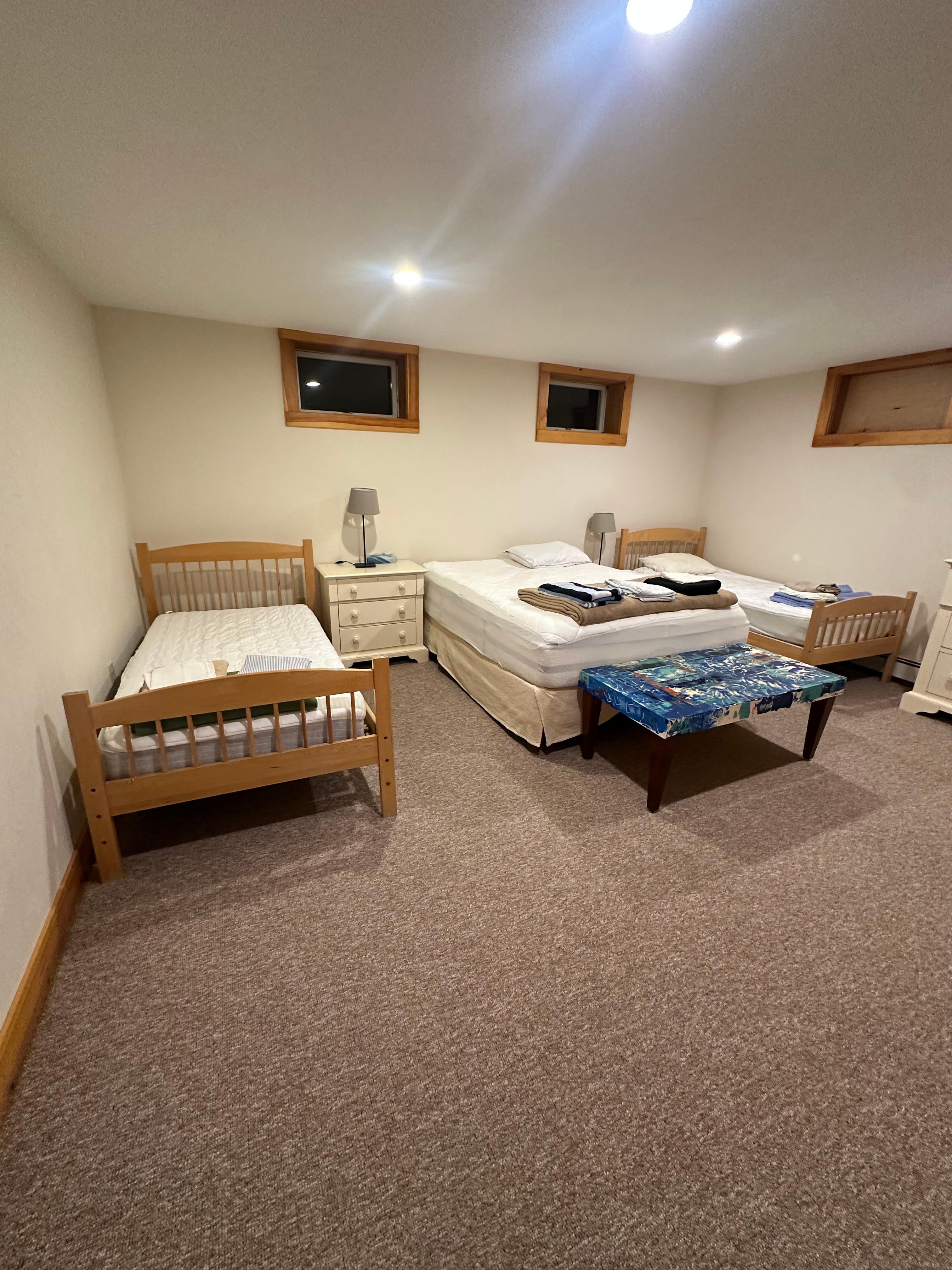 Beds unmade and they’re made in the online listing. 