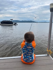 Fishing off the dock!