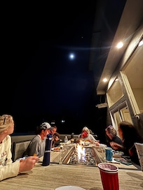 Outdoor dining with a view