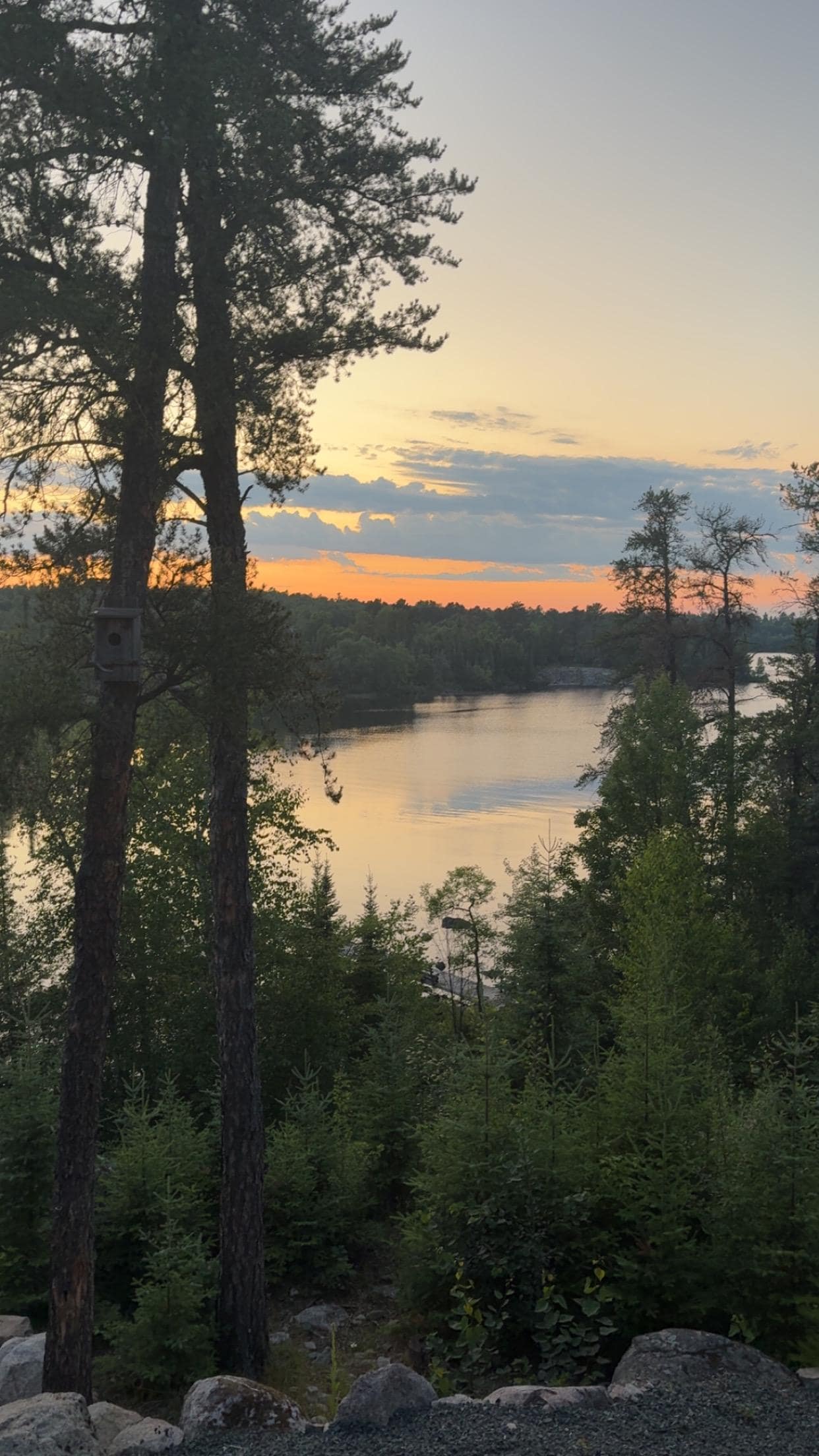 Sunset from the deck.