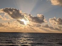 One of the many beautiful sunrises from our balcony