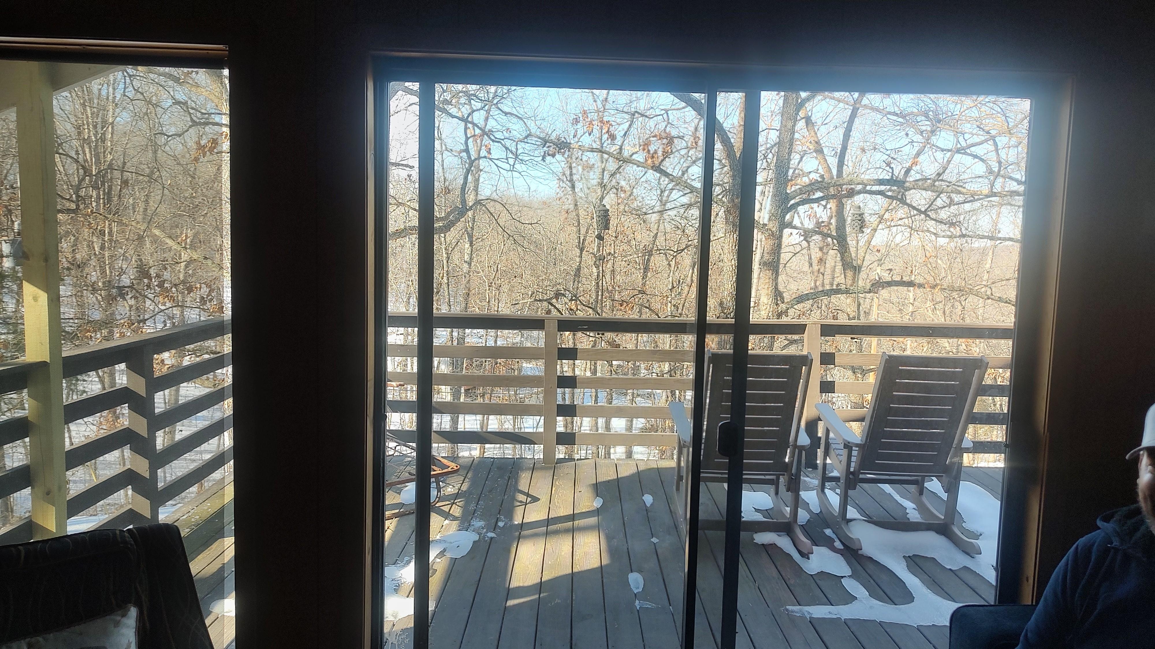 view from front deck