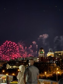 Fireworks as seen from the rooftop!