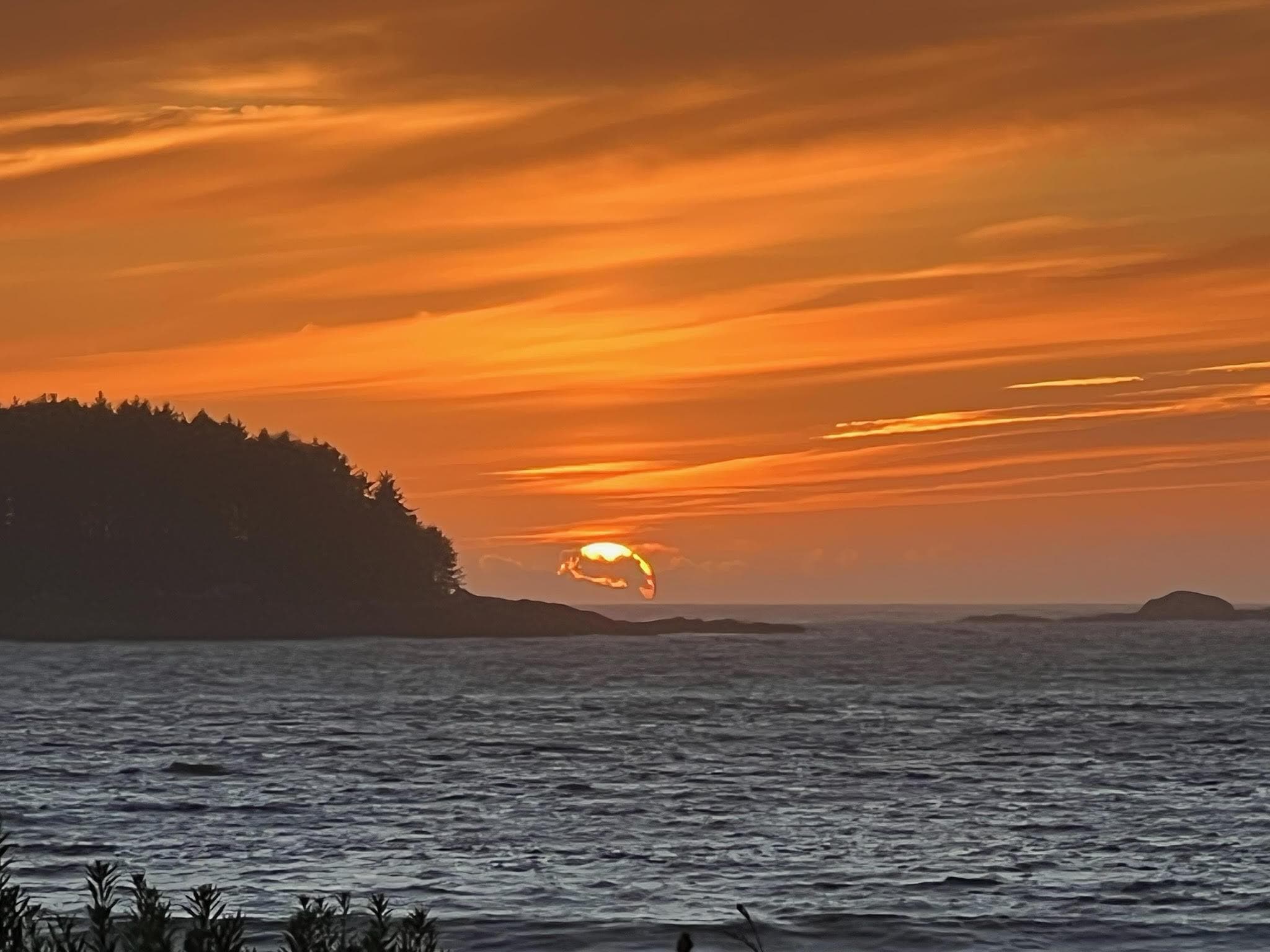 taken from the deck, every sunset was more beautiful than the last!