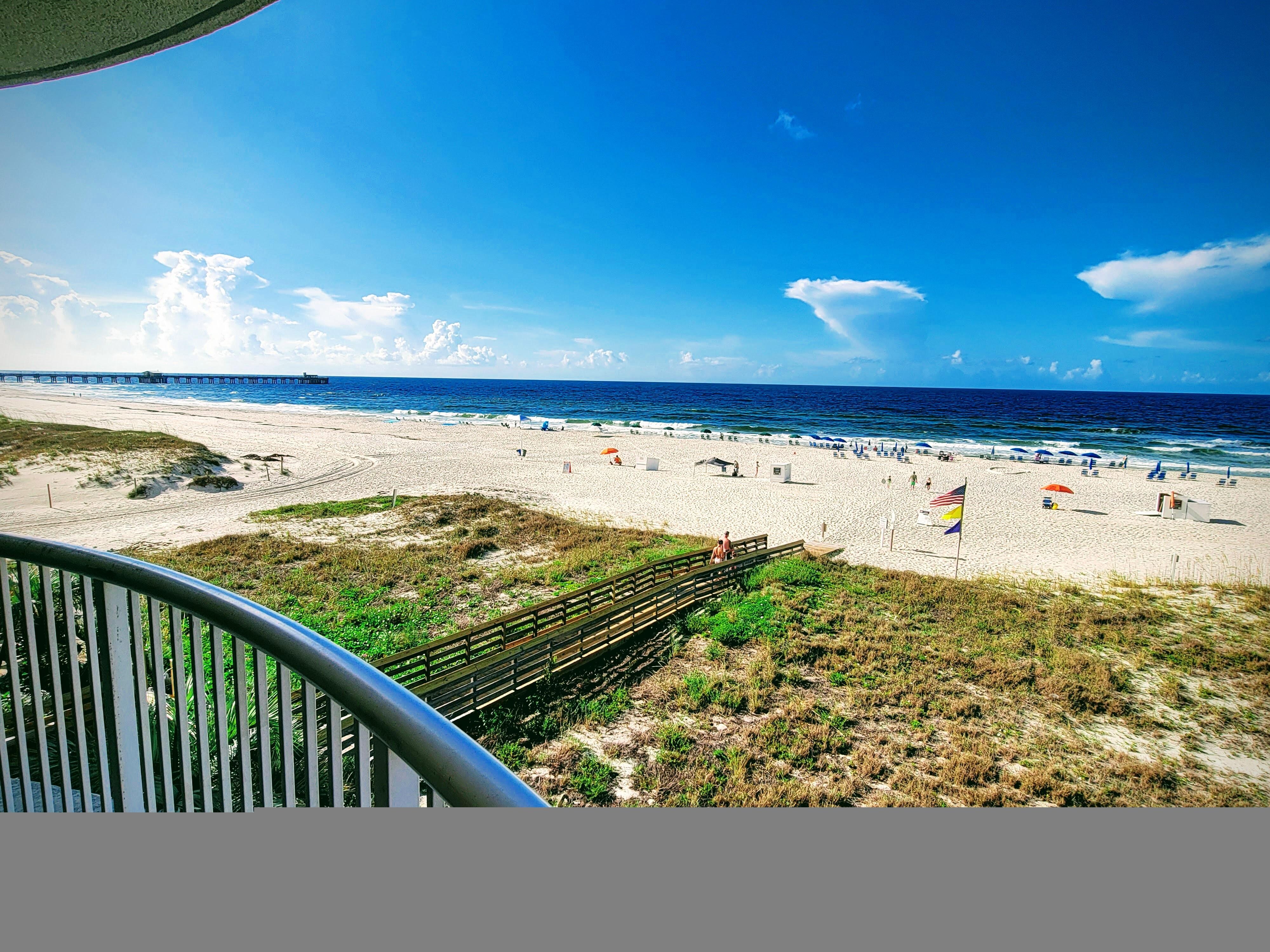 Looking out from balcony