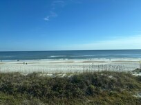 From balcony, nice direct access to beach