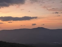 Sunset from the balcony.