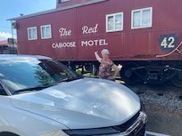Red Caboose car we stayed in