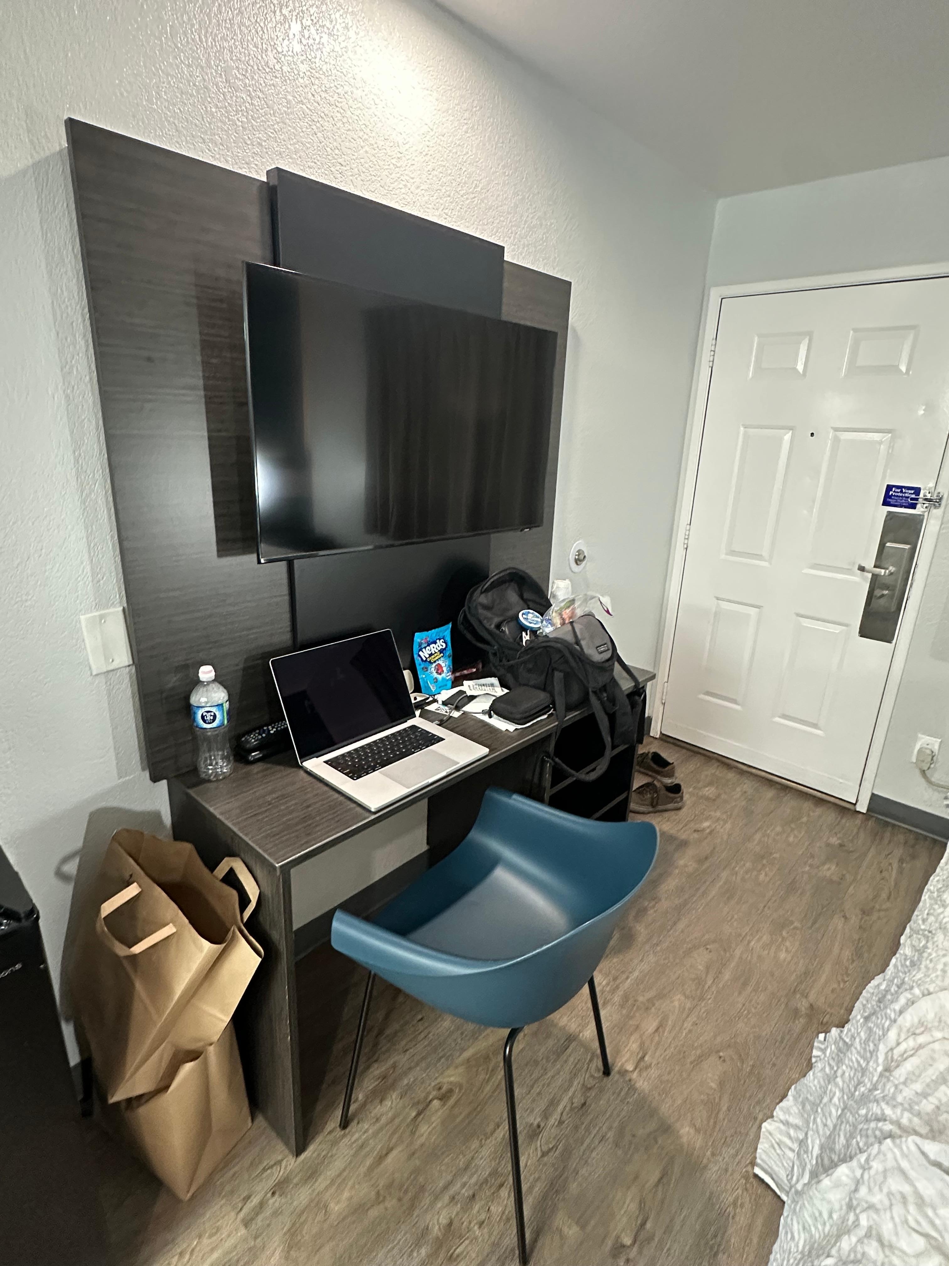 A decent workstation with a working TV