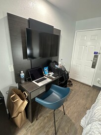 A decent workstation with a working TV