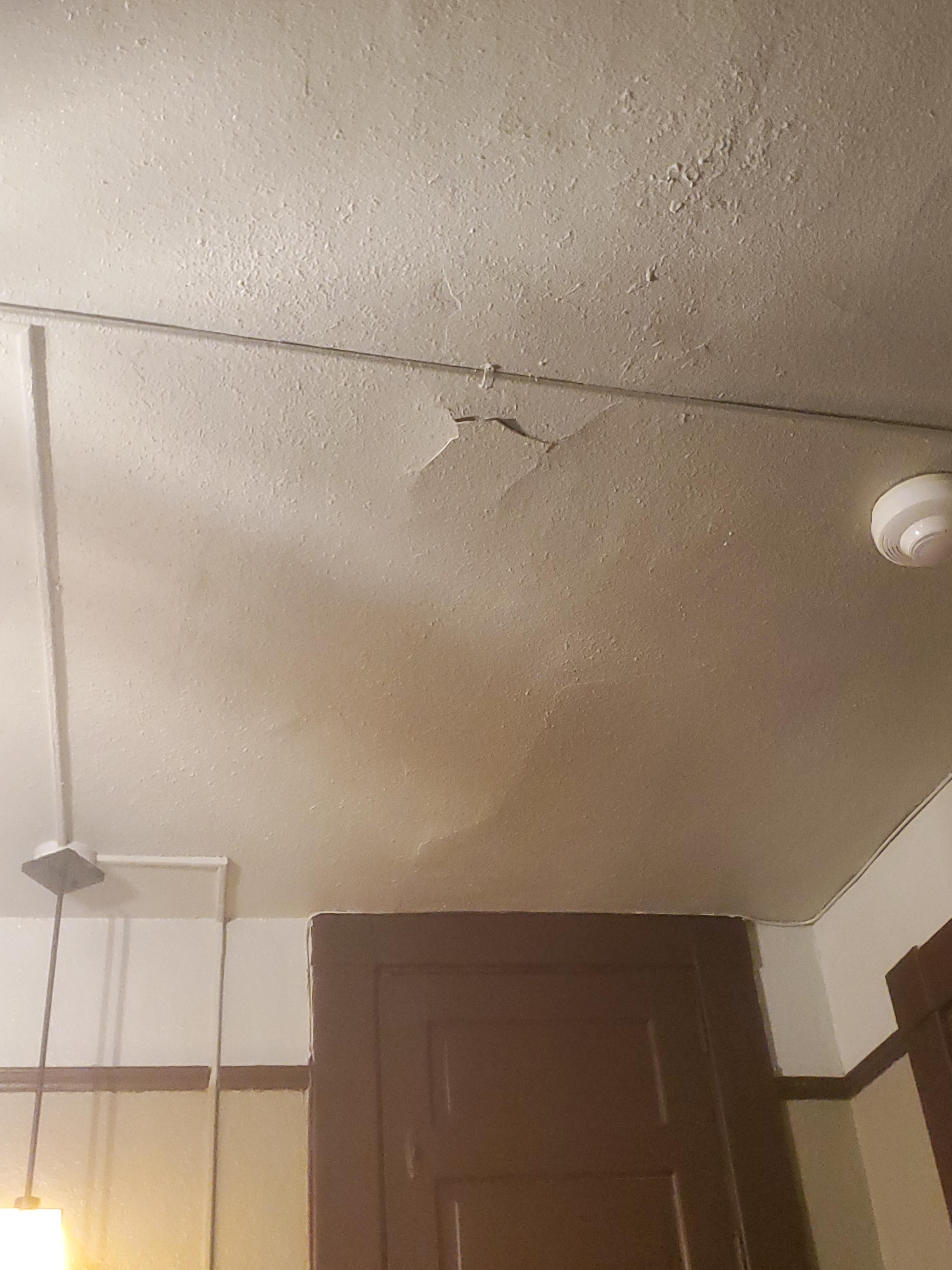 Ceiling needs repairs