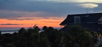 Sunset view from balcony.