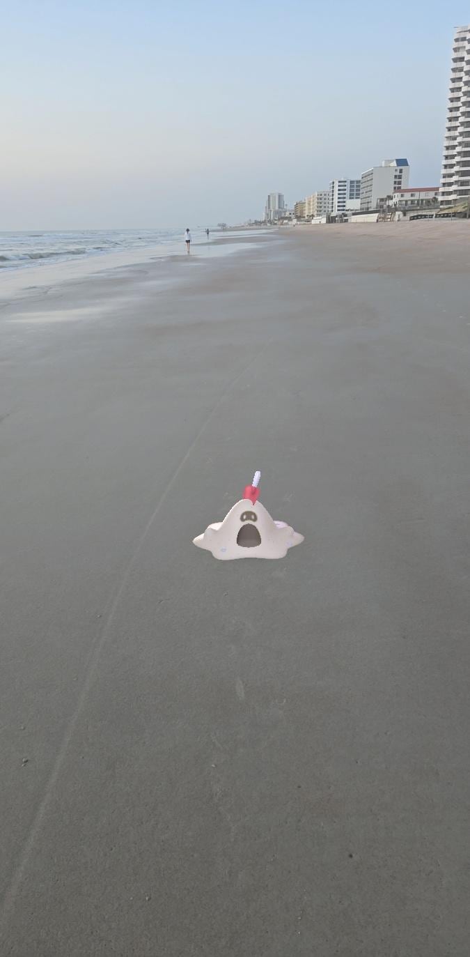 Ghost type pokemon seen on beach