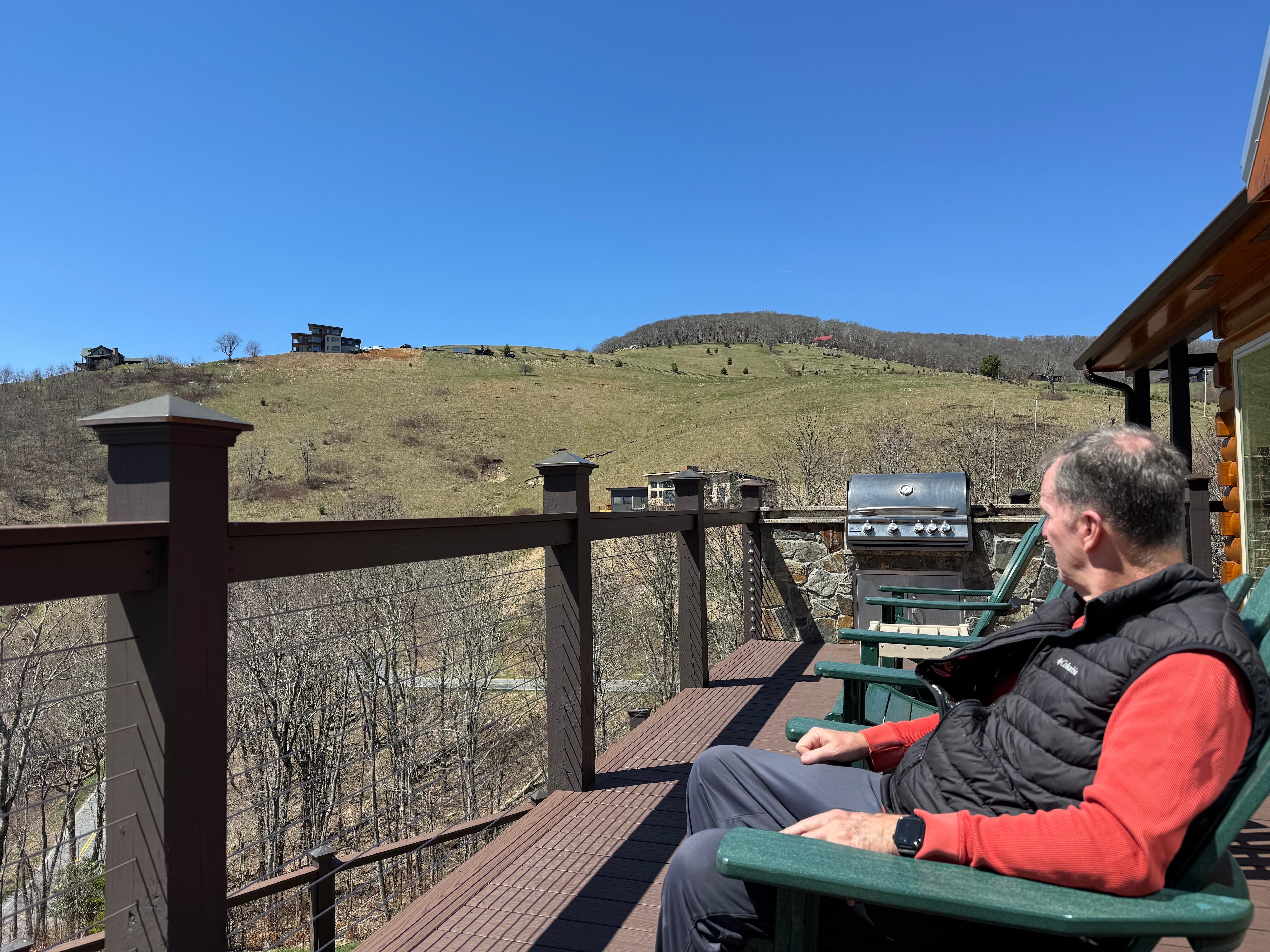 Notice the grill in the background.  Excellent grill.  We used it most evenings!