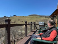 Notice the grill in the background. Excellent grill. We used it most evenings!