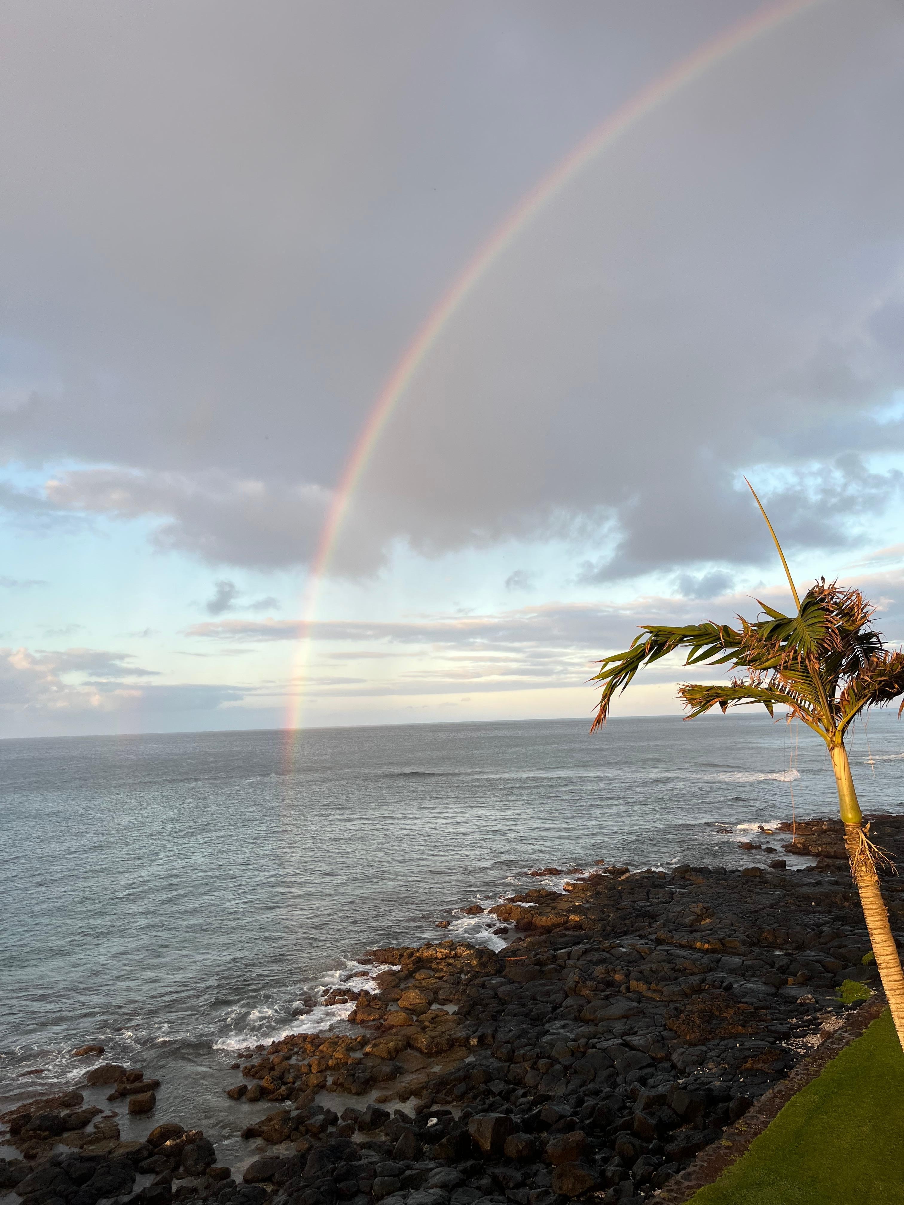 Rainbow taken from the lanai 