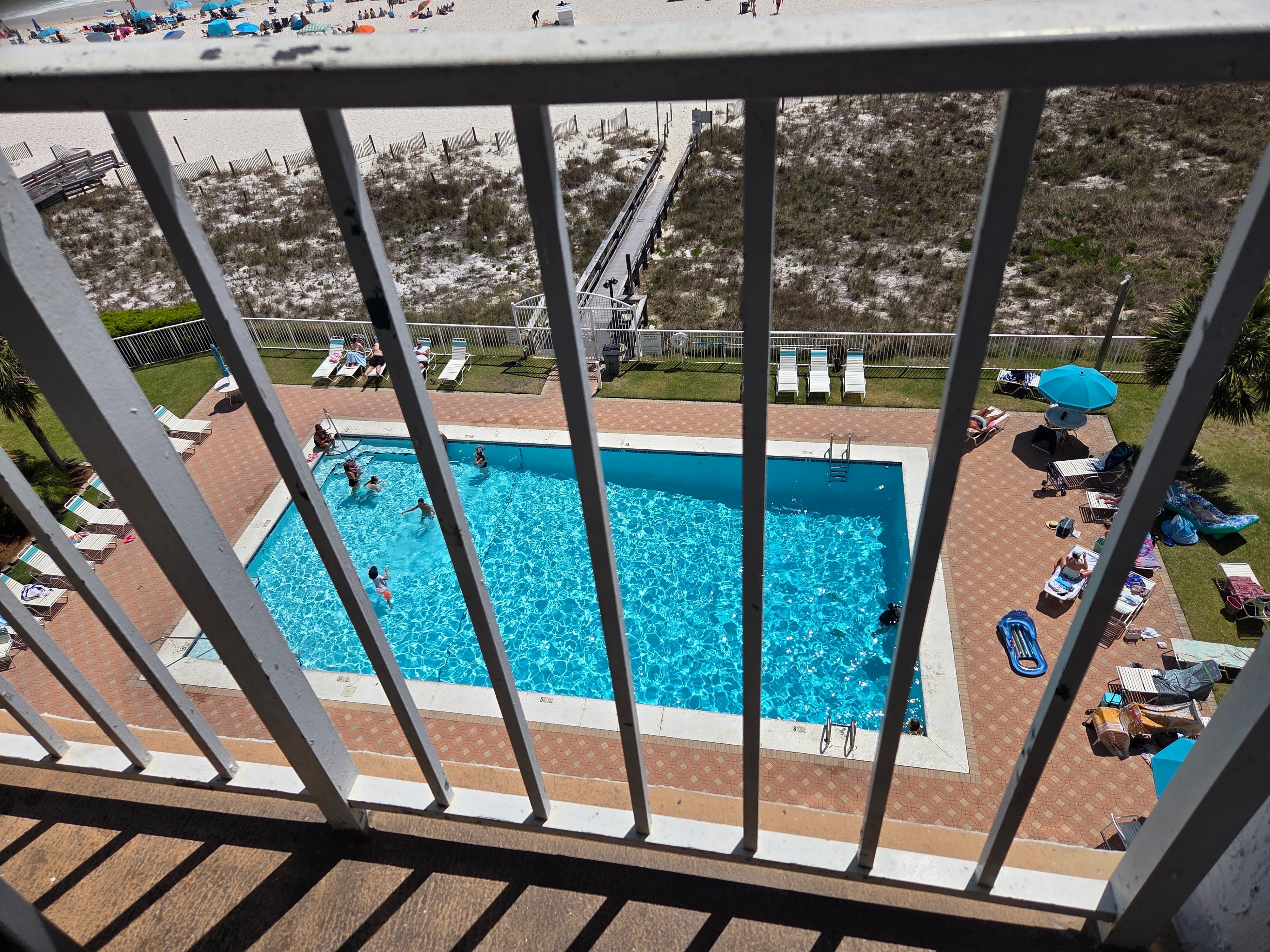 Pool view from 7th floor