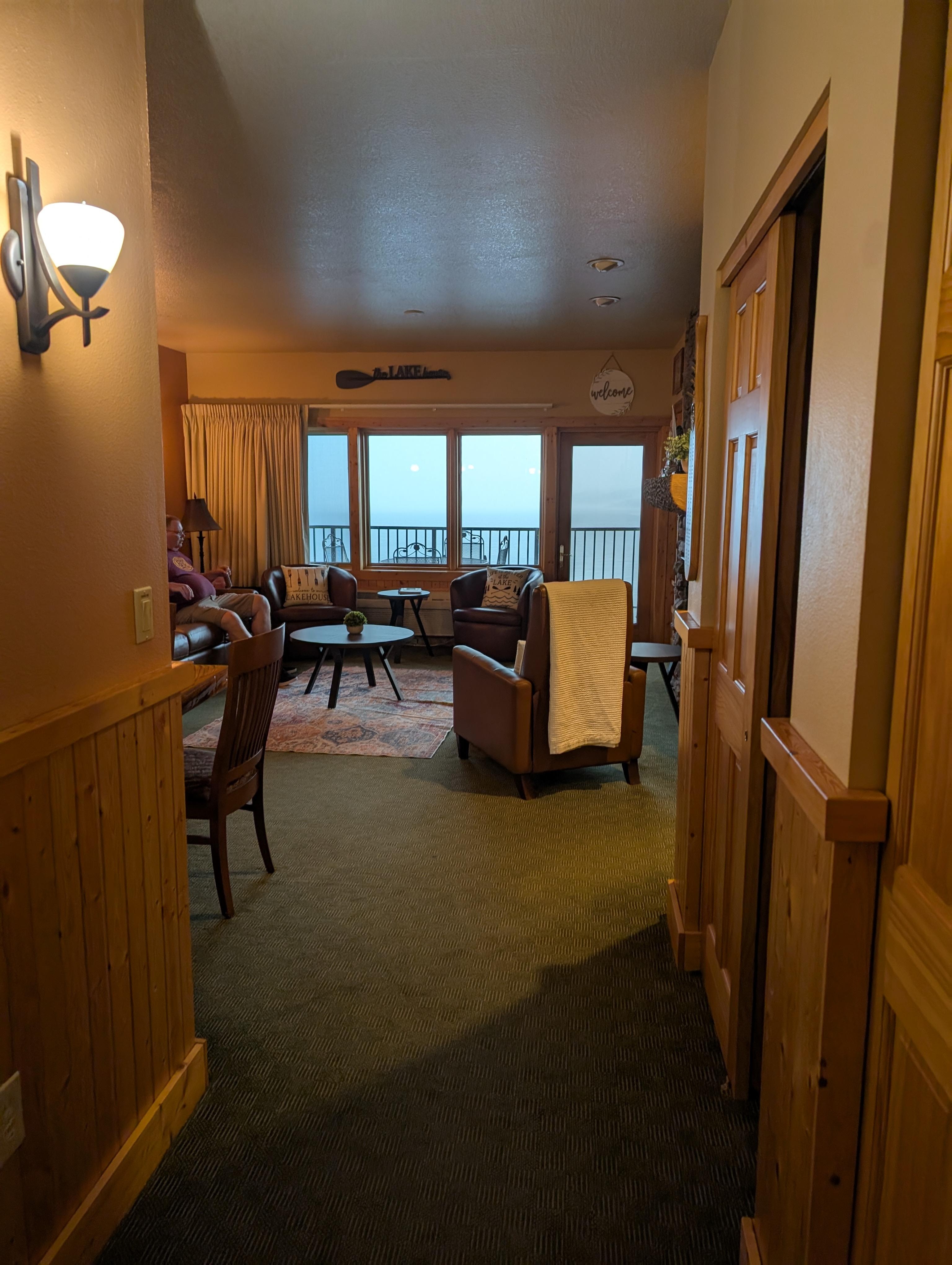A cozy and welcoming space to take shelter from the rain.