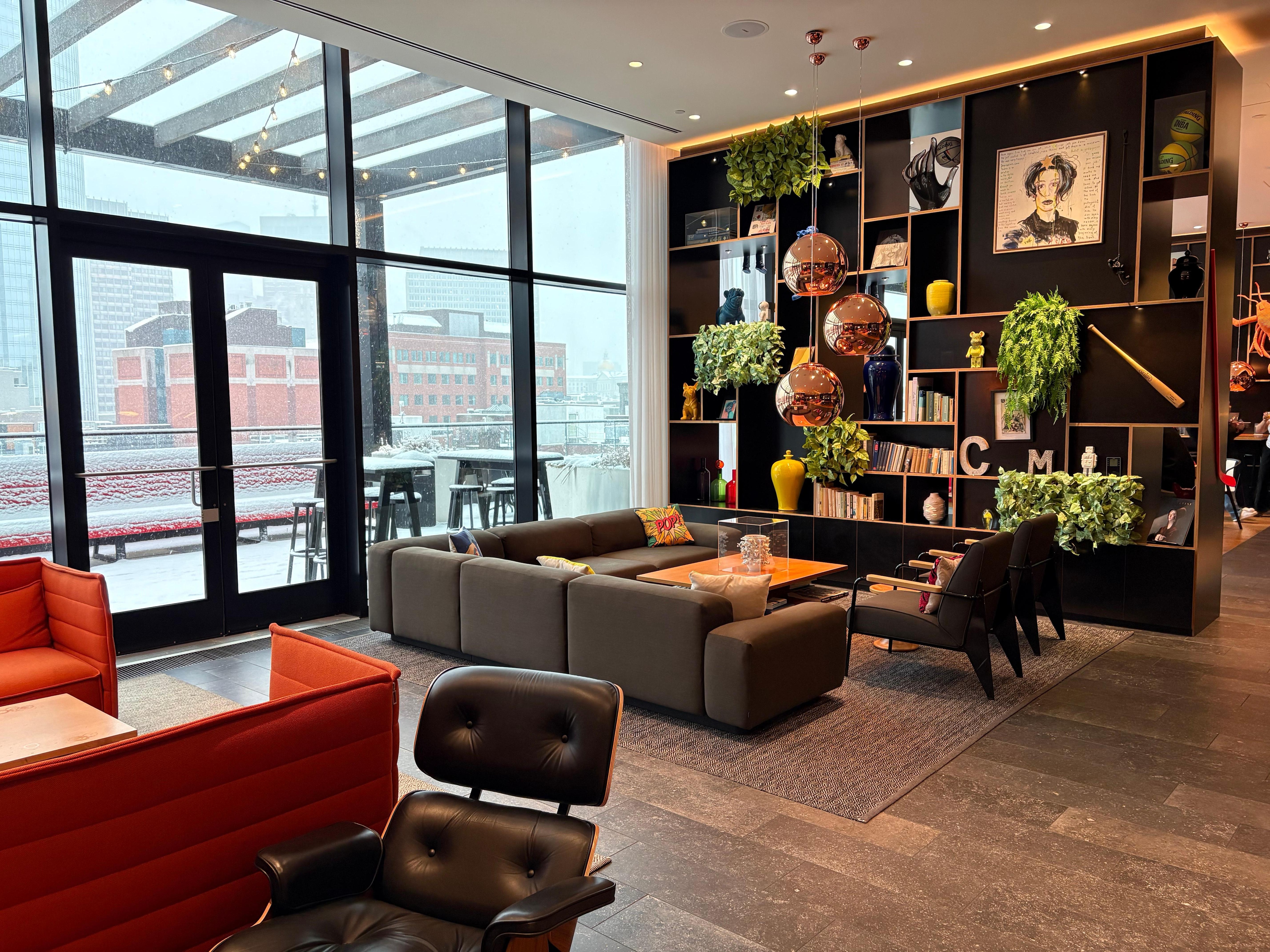 Hang out space in the lobby