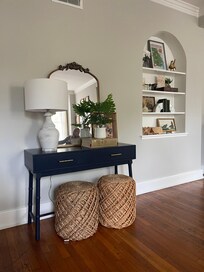 Family room feature wall