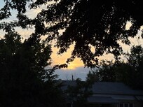 Sunset from the front porch.