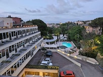 Blick von der Dachterrasse.